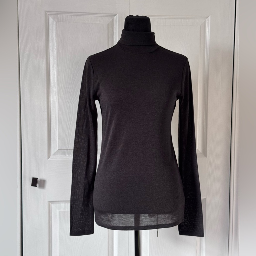 Express Black Long Sleeve Turtleneck Top